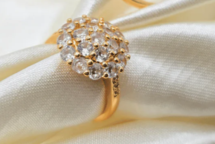 American Diamond Stone Carat Ring